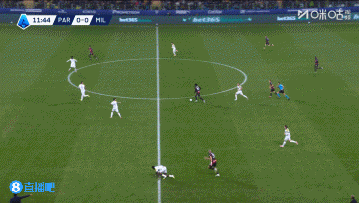 贴地斩！萨56禁区外左脚远射建功，米兰1-0客场领先帕尔马！