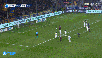 萨56突破造点，莱奥点射命中！米兰客场2-0领先帕尔马！