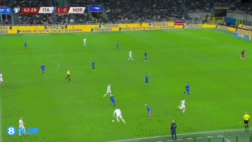 板上钉钉！努萨盘带后远射破门 瑟尔洛特助攻，挪威1-1扳平意大利