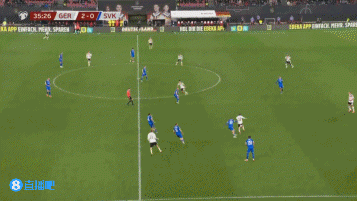 36分钟已3-0！维尔茨长传助攻萨内破门，德国再下一城