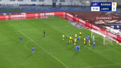 11打9终于领先！于汉超第58分钟头球破门，申花2-1领先西海岸