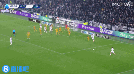尤文再次领先!加蒂头球破门,科斯蒂奇助攻