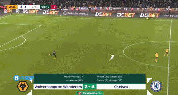 进球大战!狼队再扳一球,3-4落后十人切尔西