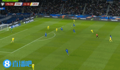 扩大领先！奥利塞转身兜射破门，坎特助攻，法国2-0领先乌克兰