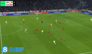 巴西队先落后！突尼斯前锋哈泽姆后点包抄破门，巴西0-1突尼斯