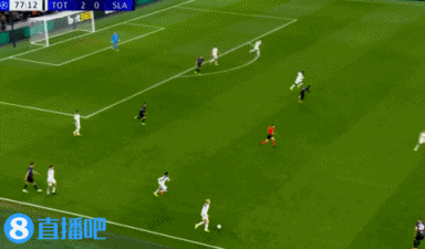 斯拉维亚再次送点，西蒙斯罚进，热刺3-0领先