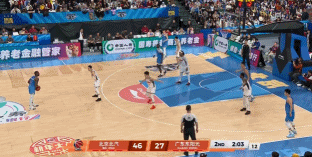 窮追猛打！曾凡博和杰曼相繼三分穿針 幫助球隊繼續(xù)擴(kuò)大領(lǐng)先