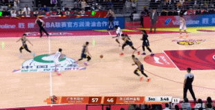 真大腿！徐杰早早預判快下上空籃 再追身三分自信命中打停浙江