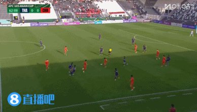 可惜！U23國(guó)足前場(chǎng)積極逼搶，李鎮(zhèn)全直塞王鈺棟打門偏出