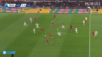  精彩弧线！韦斯利兜射破门，罗马上半场率先破僵