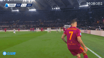  罗马角球配合恩迪卡破门，罗马第54分钟再度领先