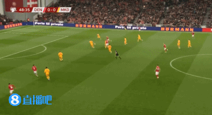  终于破僵！达姆斯高破门，丹麦1-0领先北马其顿