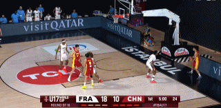 有点乱！中国男篮U17连续失误被打18-4 分差达到15分