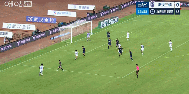 三镇1-0新鹏城！21岁熊继政前插破门打入生涯处子球 卡迪斯送助攻