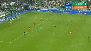 张玉宁后点头球破门，国安主场2-0领先玉昆